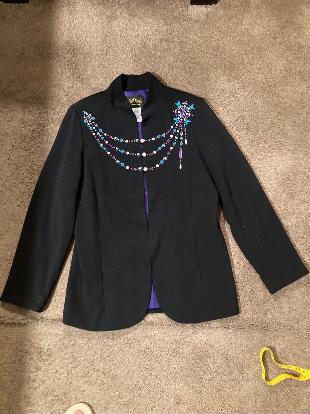 Bob Mackie Wearable Art Embroidered Jacket